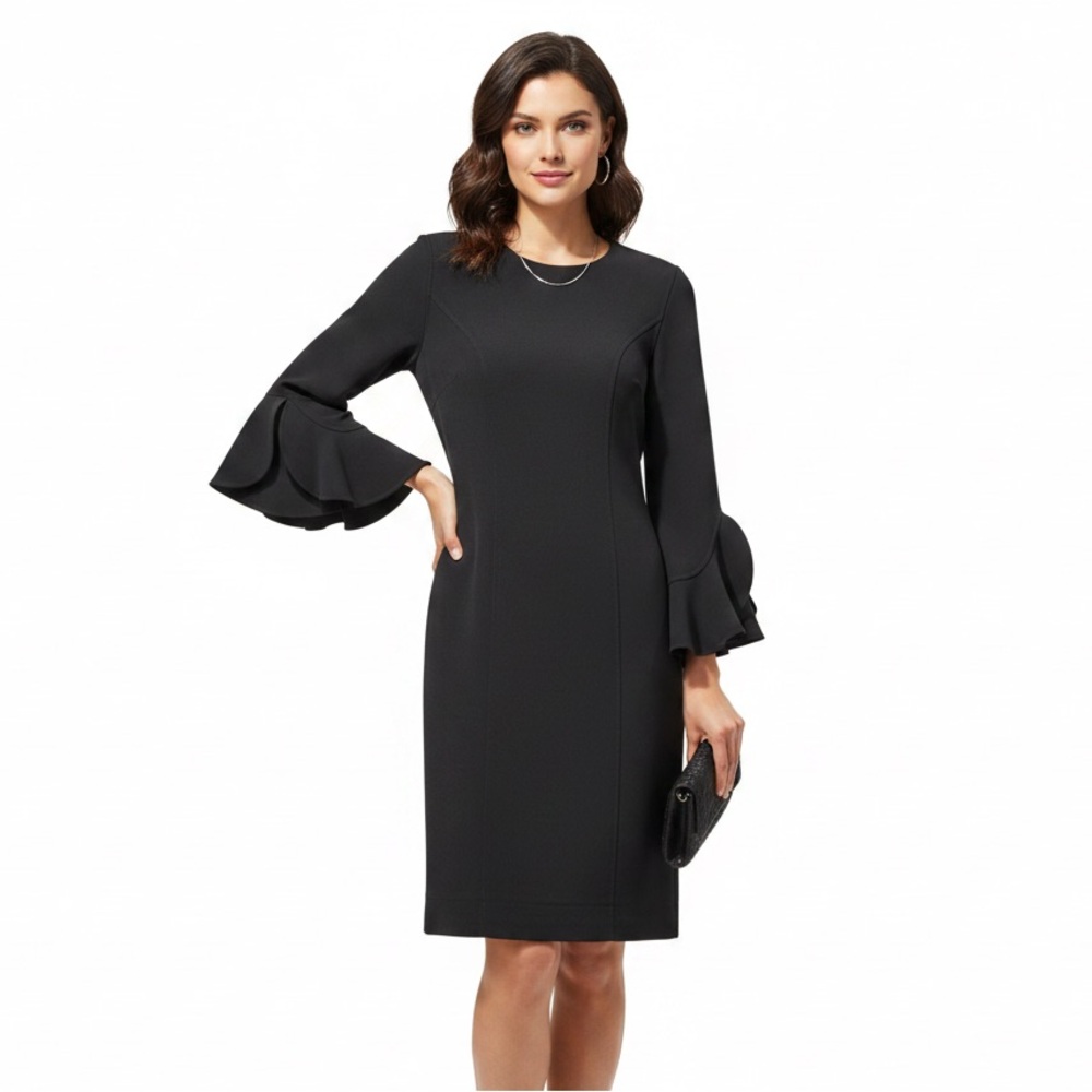 Michael Kors Collection Wool Sheath Dress 4 Quiet Luxury Minimalist